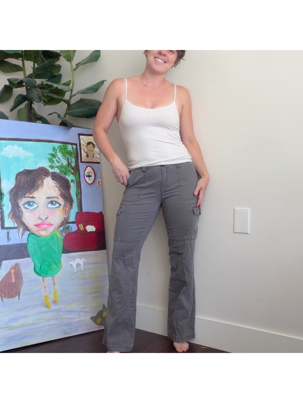 Vintage Y2K grey cargo pants